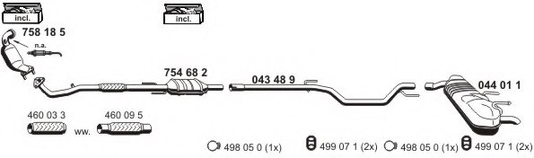 ERNST 050867 Exhaust System